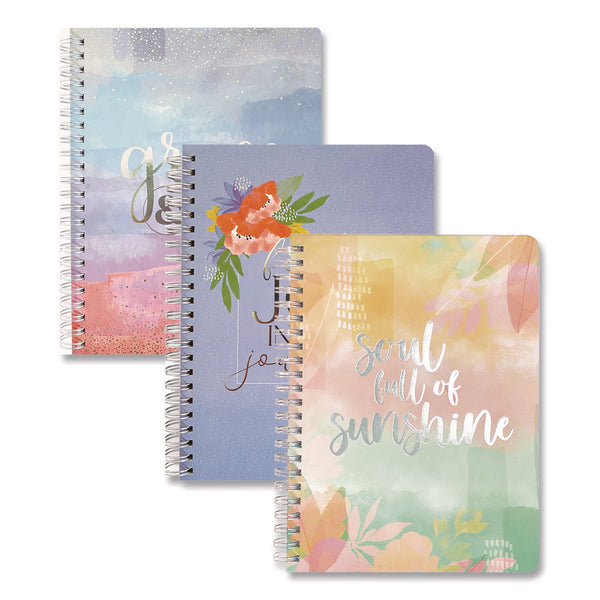 Carolina Pad® Silver Lining Hardcover Journal, Medium/College Rule, Randomly Assorted Cover Designs and Colors, (100) 7.75 x 5.8 Sheets (CPP45057) Each