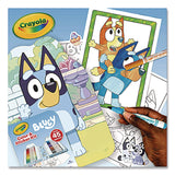 Crayola Bluey Color and Sticker Kit, (26) Pip-Squeaks Skinnies Washable Markers, (20) Coloring Pages, (1) Sticker Sheet (CYO41235) Each