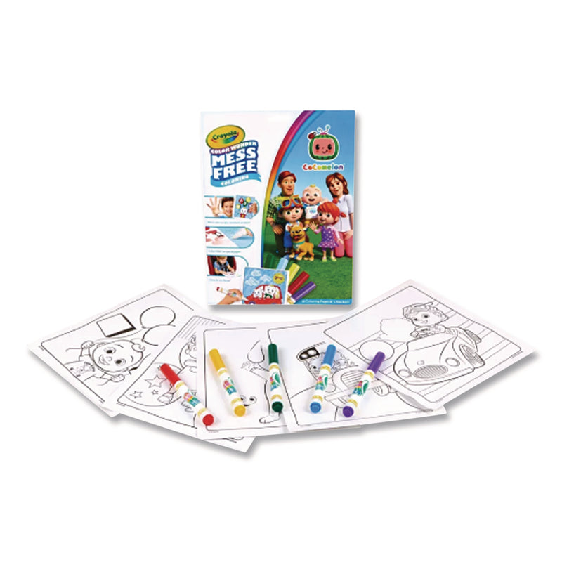 Crayola Cocomelon Color Wonder Kit, (18) Coloring Pages, (5) Cocomelon Collection Markers (CYO752788) Each