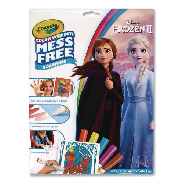 Crayola Disney Frozen 2 Color Wonder Kit, (18) Coloring Pages, (5) Frozen 2 Collection Markers (CYO757002) 2 ST