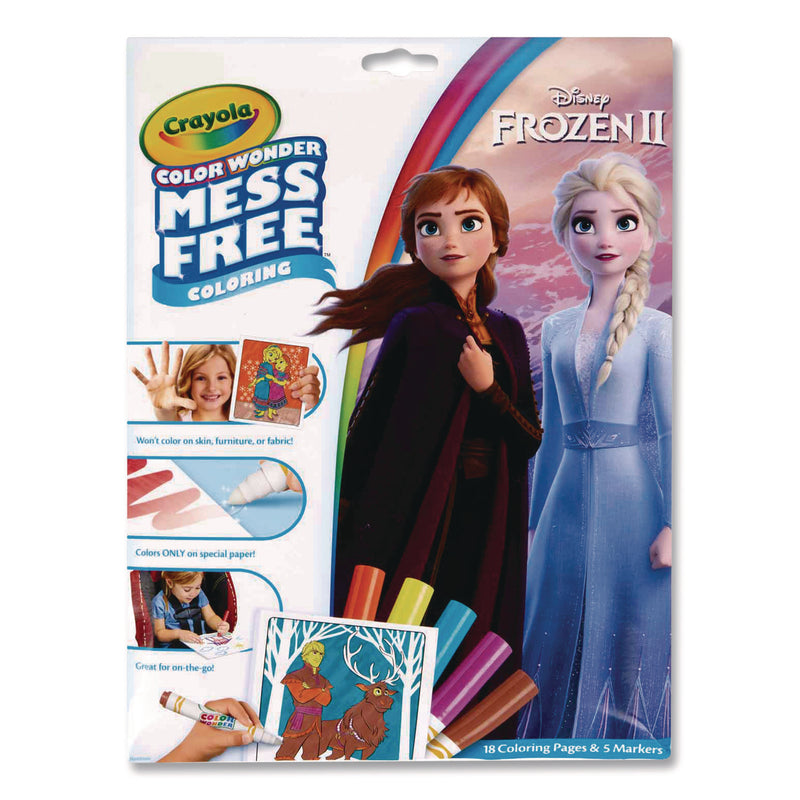 Crayola Disney Frozen 2 Color Wonder Kit, (18) Coloring Pages, (5) Frozen 2 Collection Markers (CYO757002) 2 ST