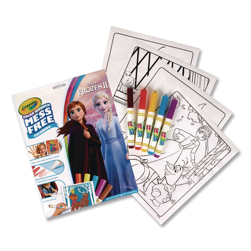 Crayola Disney Frozen 2 Color Wonder Kit, (18) Coloring Pages, (5) Frozen 2 Collection Markers (CYO757002) 2 ST