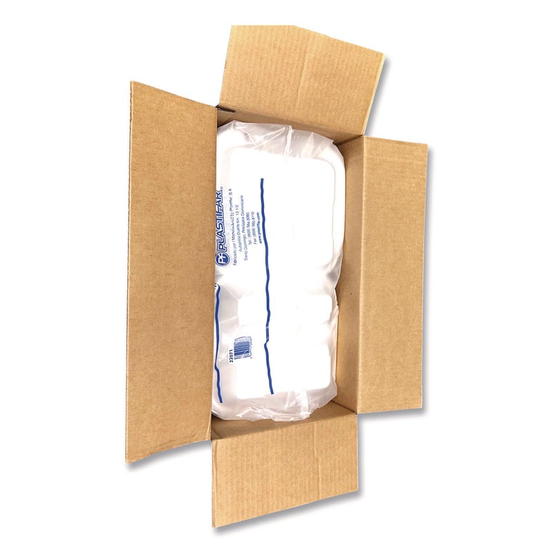 Foam Hinged Lid Containers, 3-Compartment, 9 x 10 x 3, White, Foam, 200/Carton (PST12083) Case of 200