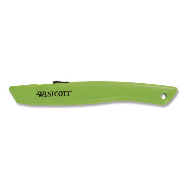 Westcott® Full-Size Safety Cutter, ABS Handle, Green, 12/Pack (WTC00659) Pack of 12