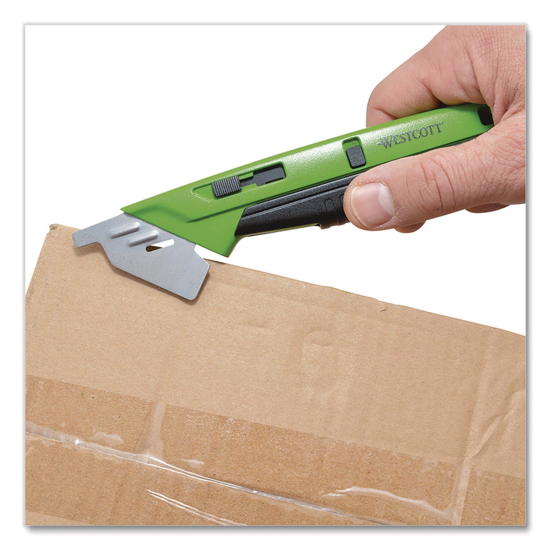 Westcott® Dual-Sided Ceramic Box Opener, ABS Plastic Handle, Green (WTC17920001) Each