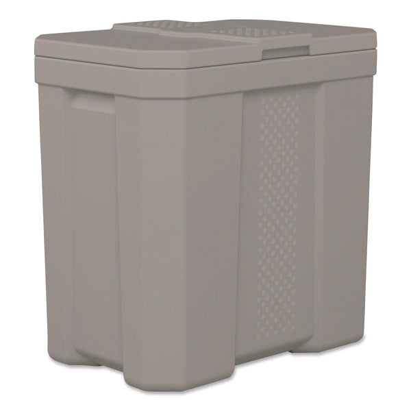 Suncast Commercial® Salt Box, 28 gal, 23.75 x 15.75 x 23.75. Dove Gray (SUABMBX300D) Each