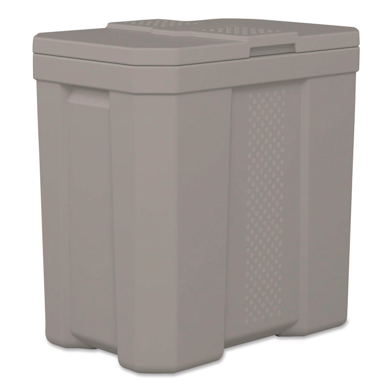 Suncast® Salt Box, 28 gal, 23.75 x 15.75 x 23.75. Dove Gray (SUABMBX300) Each