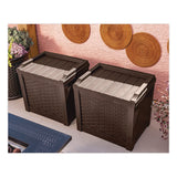 Small Deck Box with Storage Seat, 2.94 cu ft, 22 x 17 x 20.5, Java (SUASSW600J) Each