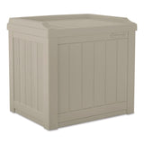 Small Deck Box with Storage Seat, 2.94 cu ft, 22 x 17 x 20.5, Light Taupe (SUASS601) Each