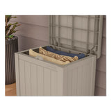 Small Deck Box with Storage Seat, 2.94 cu ft, 22 x 17 x 20.5, Light Taupe (SUASS601) Each