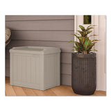 Small Deck Box with Storage Seat, 2.94 cu ft, 22 x 17 x 20.5, Light Taupe (SUASS601) Each