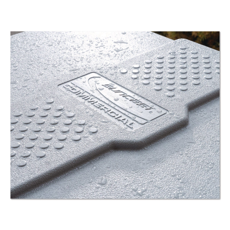 Suncast® Salt Box, 28 gal, 23.75 x 15.75 x 23.75. Dove Gray (SUABMBX300) Each
