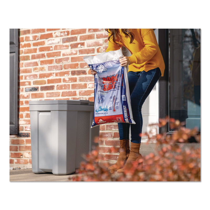 Suncast® Salt Box, 28 gal, 23.75 x 15.75 x 23.75. Dove Gray (SUABMBX300) Each