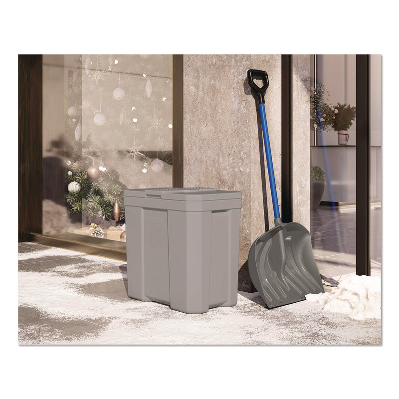 Suncast® Salt Box, 28 gal, 23.75 x 15.75 x 23.75. Dove Gray (SUABMBX300) Each