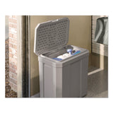 Suncast® Salt Box, 28 gal, 23.75 x 15.75 x 23.75. Dove Gray (SUABMBX300) Each