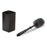 Suncast Commercial® Toilet Brush Caddy Kit, 8" Handle, Black (SUAHKCTBKIT) Each