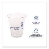 Eco-Products BlueStripe 25% Recycled Content Cold Cups, 12 oz, Clear/Blue, 50/Pk, 20 Pk/Ct (ECOEPCR12) Case of 1000