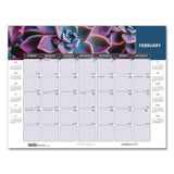 House of Doolittle™ Recycled Succulent and Cacti Desk Pad Calendar, 17 x 22, Multicolor Sheets, Black Corners, 12-Month (Jan to Dec): 2026 (HOD121) Each