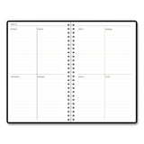 House of Doolittle™ Recycled Non-Dated Monthly/Weekly Planner, Flower Tiles, Tan/Black/White Cover, Undated (HOD212145) Each
