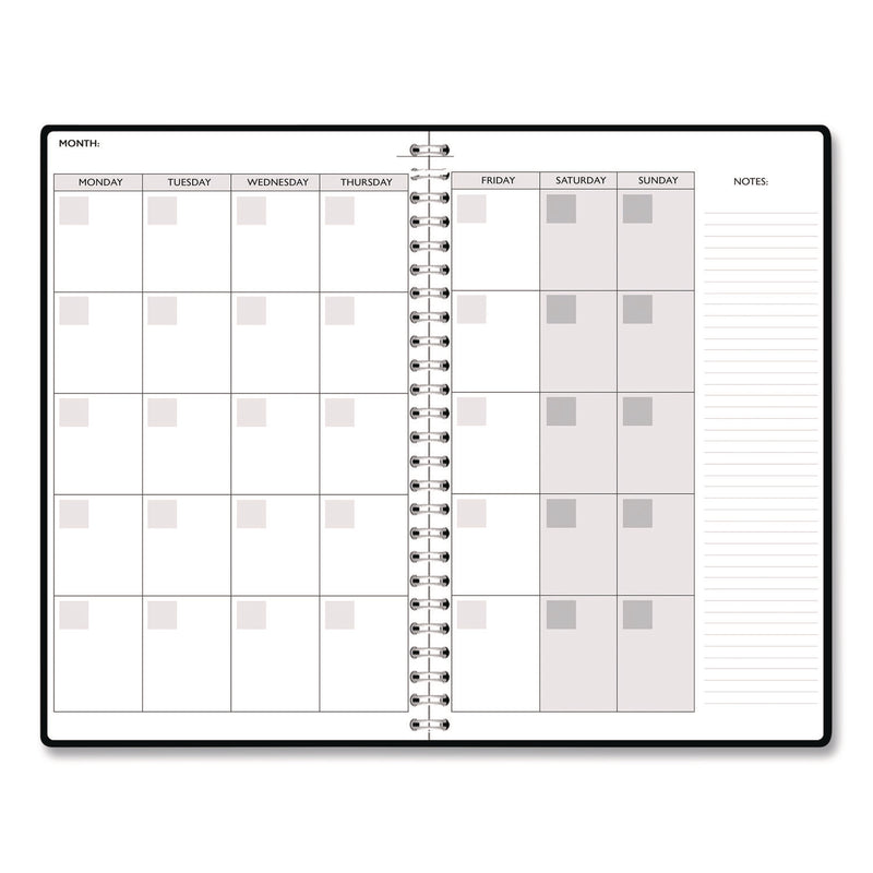 House of Doolittle™ Recycled Non-Dated Monthly/Weekly Planner, Flower Tiles, Tan/Black/White Cover, Undated (HOD212145) Each