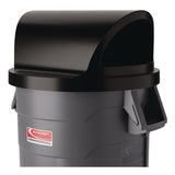 Dome Top Lid, 25" Diameter, Black, (SUADTTCU44) Each