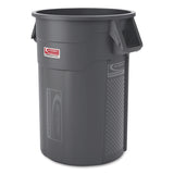 Injection Molded Utility Trash Can, 44 gal, Plastic/Resin, Gray (SUATCU44) Each