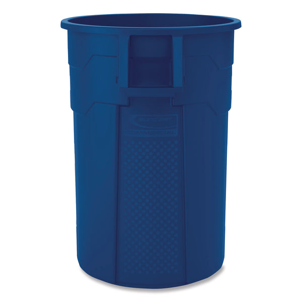 Injection Molded Utility Trash Can, 44 gal, Plastic/Resin, Blue (SUATCU44BL) Each