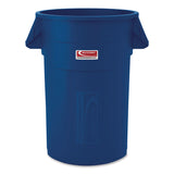 Injection Molded Utility Trash Can, 44 gal, Plastic/Resin, Blue (SUATCU44BL) Each