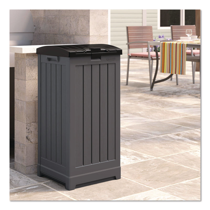 36 to 39 Gallon Trash Hideaway, Plastic/Resin, Peppercorn/Black (SUAGH3900) Each