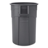 Injection Molded Utility Trash Can, 44 gal, Plastic/Resin, Gray (SUATCU44) Each