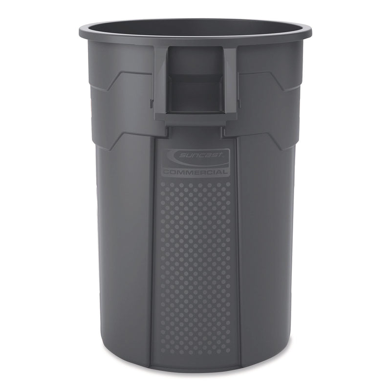 Injection Molded Utility Trash Can, 44 gal, Plastic/Resin, Gray (SUATCU44) Each