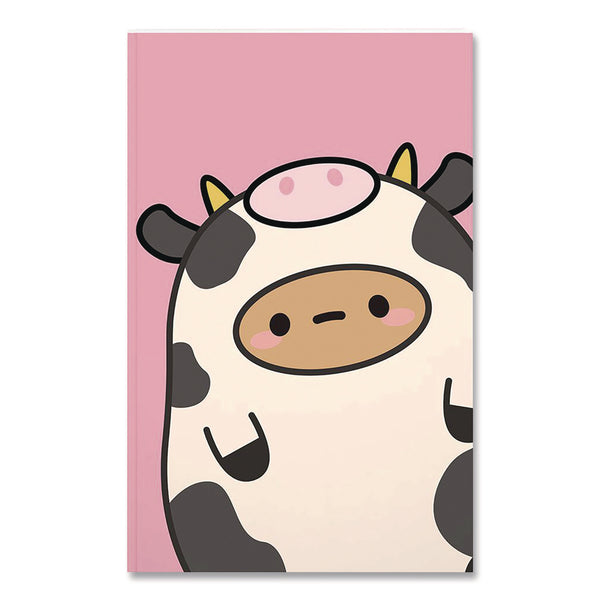 Denik Smoko Tayto Mootato Layflat Notebook, 1 Subject, Medium/College Rule, Pink/White/Brown Cover, (72) 8 x 5 Sheets (DNKLFC1884L) Each