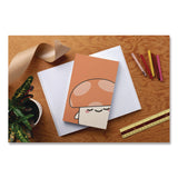 Denik Smoko Kai Mushroom Layflat Notebook, 1 Subject, Medium/College Rule, Orange/White Cover, (72) 8 x 5 Sheets (DNKLFC1891L) Each