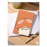 Denik Smoko Kai Mushroom Layflat Notebook, 1 Subject, Medium/College Rule, Orange/White Cover, (72) 8 x 5 Sheets (DNKLFC1891L) Each