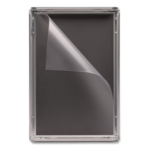 Excello Global Products® Poster Holder, Aluminum, 11 x 17, Silver (EXOEGPSF1117S) Each