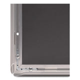 Excello Global Products® Poster Holder, Aluminum, 18 x 24, Silver (EXOEGPSF1824S) Each