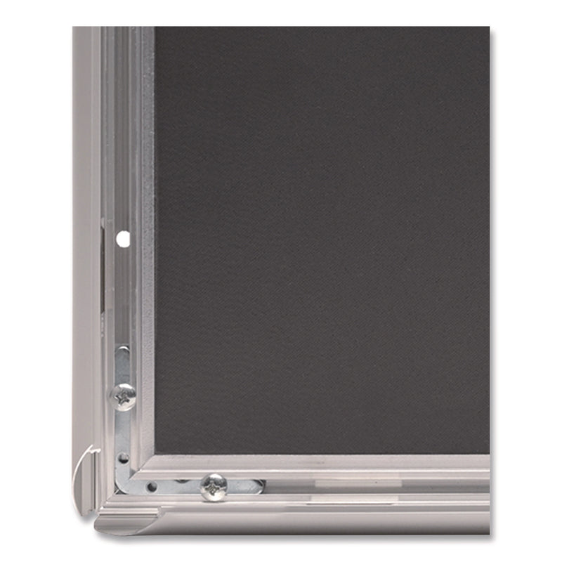 Excello Global Products® Poster Holder, Aluminum, 8.5 x 11, Silver (EXOEGPSF8511S) Each