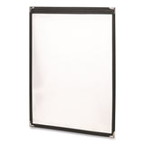 Menu Holder For 8.5 x 11 Menus, Portrait Orientation, 9.3 x 11.9 Holder, Clear/Black/Gold (EXOSPLSMENU21PK) Each