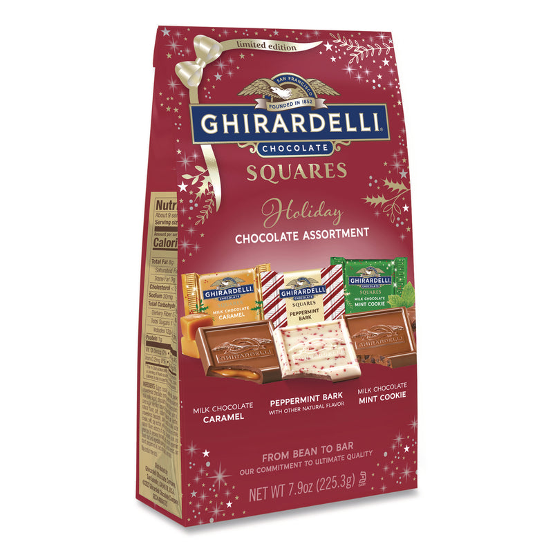 Squares Limited Edition Holiday Chocolate Assortment, 7.9 oz Bag (GHRMSD42972) Each