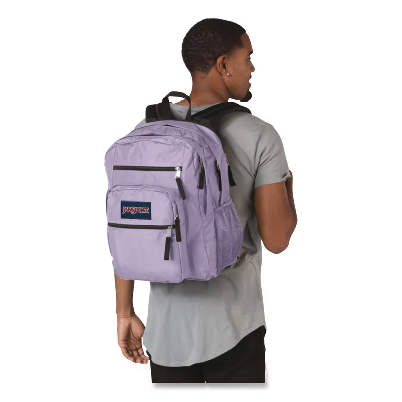 JanSport® Big student Backpack, For devices Up to 14.9", 13 x 10 x 17.5, Lilac (JSCJS0A47JK5M9) Each