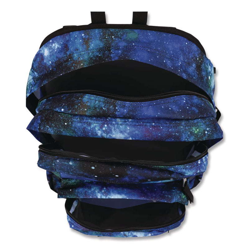 JanSport® Big Student Backpack, Fits Devices Up to 15", 13 x 7.5 x 17, Galaxy (JSCJS0A47JKAO3) Each