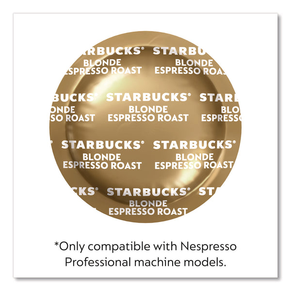 Nespresso® Professional Starbucks Blonde Espresso Nespresso Pods, 50/Box (NEO290784) Box of 50