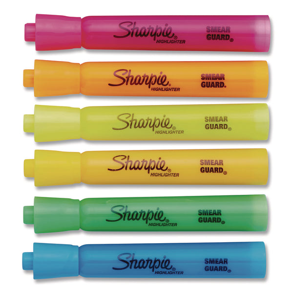 Sharpie® Smear Guard Tank Highlighters, Assorted Ink, Chisel Tip, Assorted Barrel, 20/Pack (SAN25018) Pack of 20