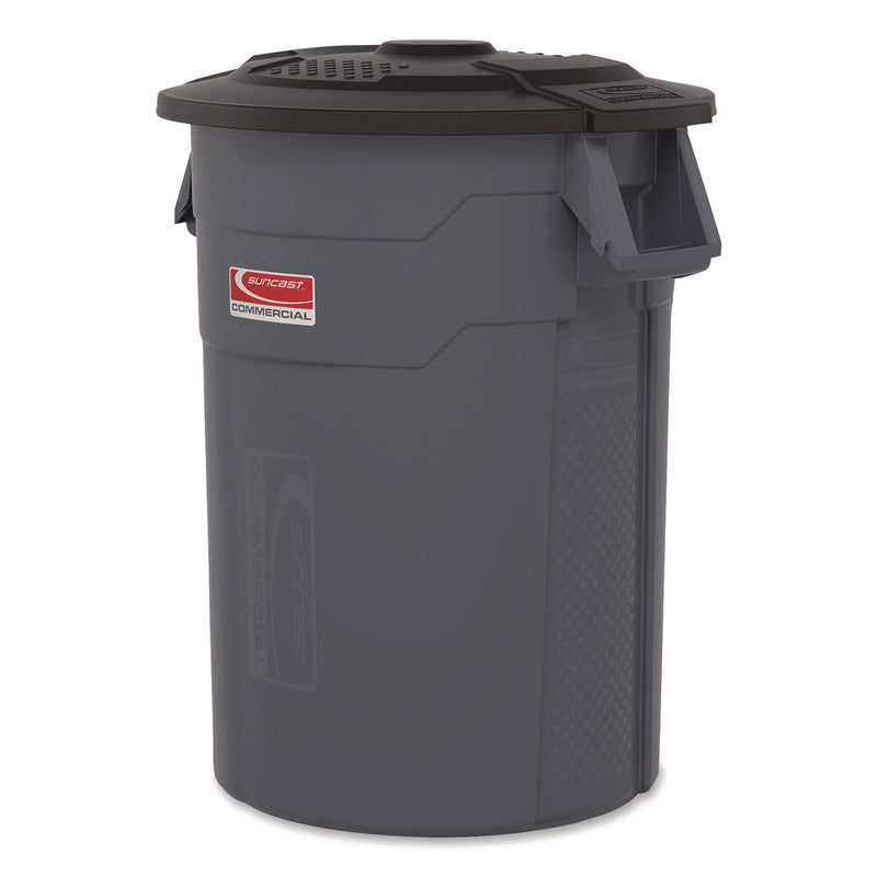 Utility Trash Can Lid for 20 gal Trash Can, 19.74" Diameter x 2.9", Black (SUATCU20GLIDD) Each