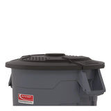 Utility Trash Can Lid for 20 gal Trash Can, 19.74" Diameter x 2.9", Black (SUATCU20GLIDD) Each