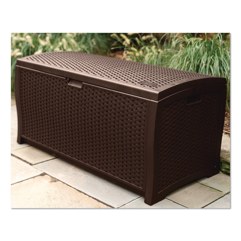 Large Deck Box, 13.23 cu ft, 50" x 25.5" x 25.5", Java (SUADBW9200) Each