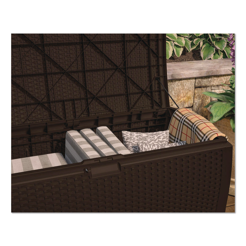 Large Deck Box, 13.23 cu ft, 50" x 25.5" x 25.5", Java (SUADBW9200) Each