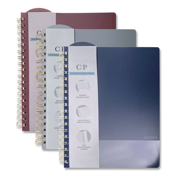 Noted Neutrals Ideal Notebook, Management Format with Narrow Ruling, Randomly Assorted Cover Colors, (100) 9.5 x 7.35 Sheets (WLB13054) Each