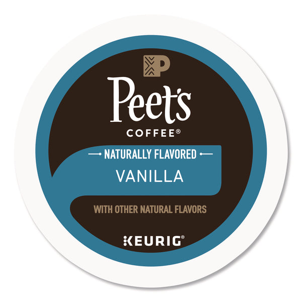 Peet's Vanilla K-Cups, 0.33 oz K-Cup, 22/Box (GMT2708) Box of 22