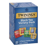 Black Tea Variety Pack, Assorted Flavors, 20/Box (TWGTNA05320) Box of 20